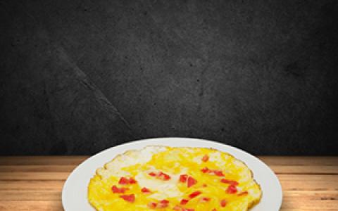 Domatesli Kaşarlı Omlet